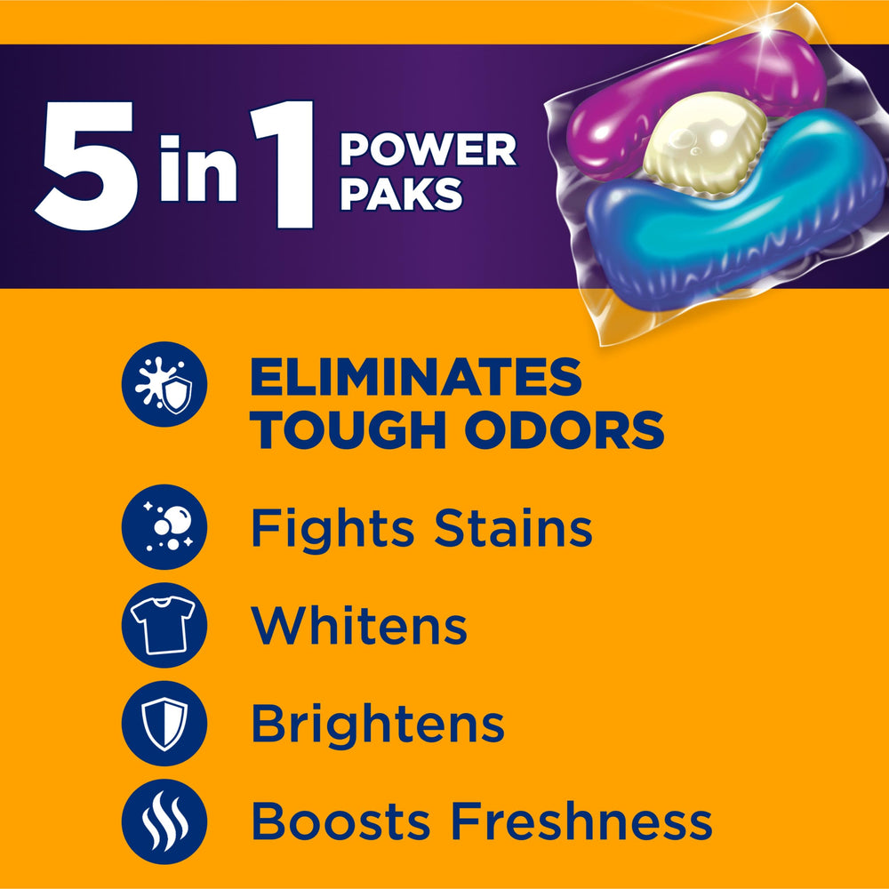 Arm & Hammer Plus OxiClean Odor Blasters Pak dispensing into washer.