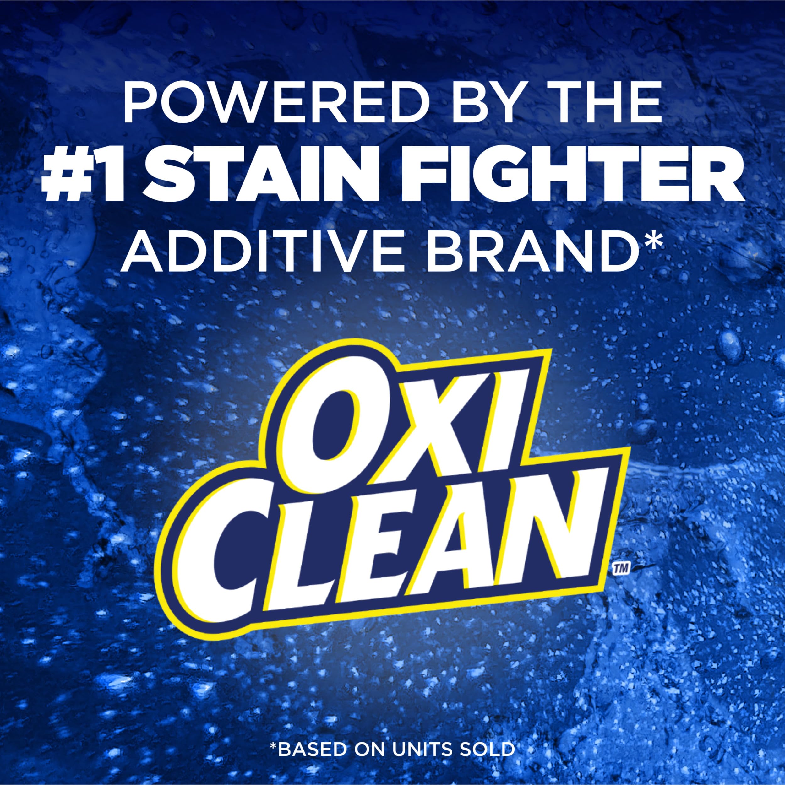 Arm & Hammer Plus OxiClean fresh-scent pak promises lasting fragrance.
