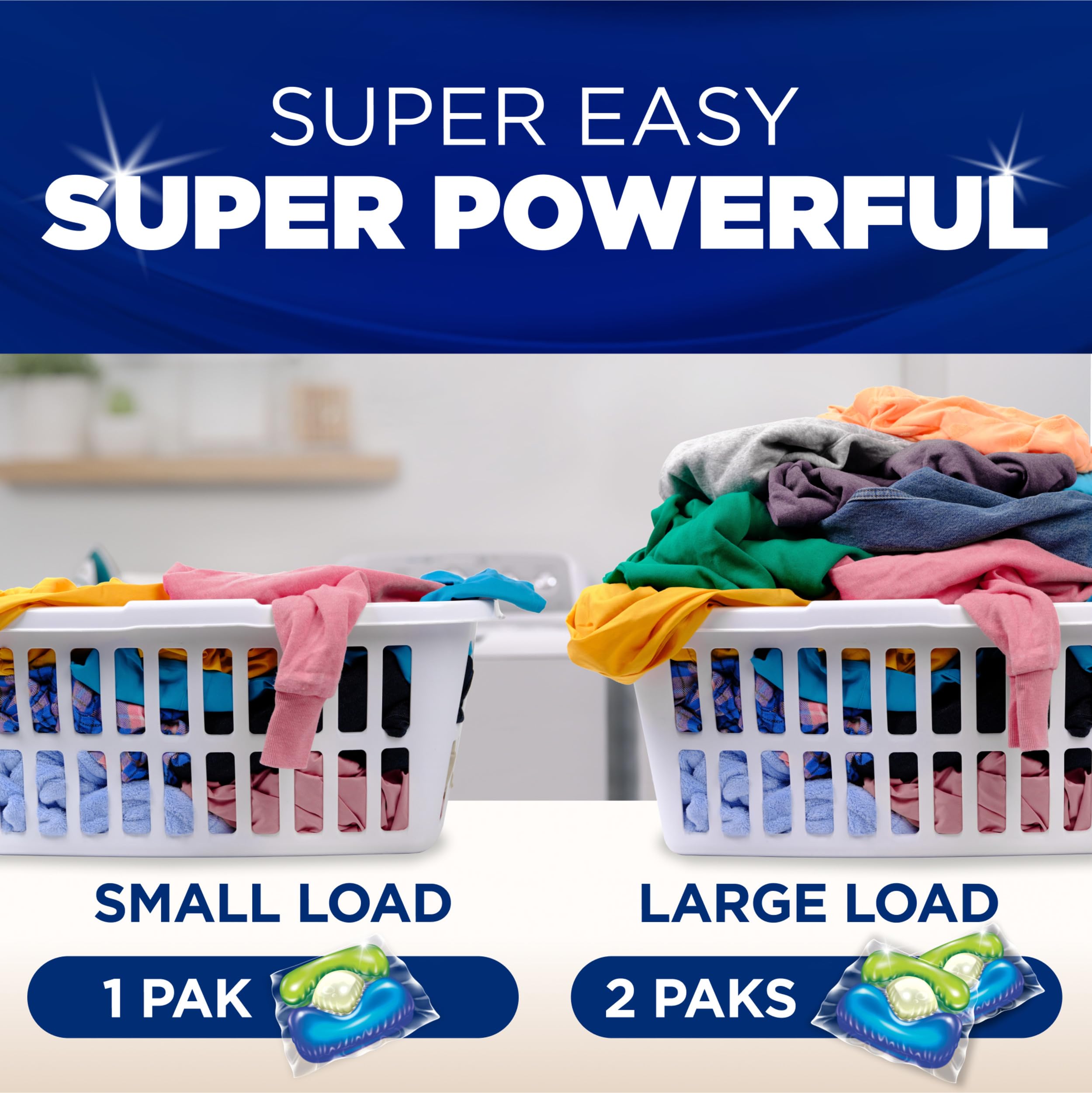ARM & HAMMER no-mess, no-spill helper for busy laundry days.