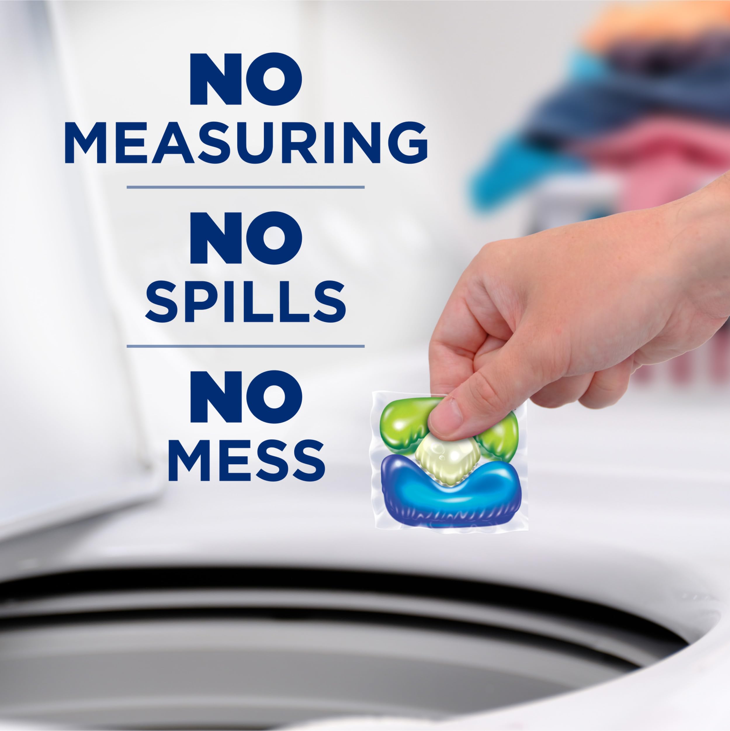 Arm & Hammer Plus OxiClean pak targets odor for fresh fabrics.