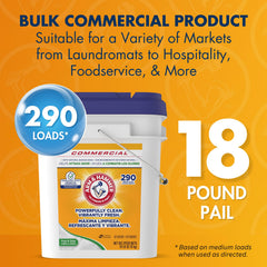 Arm & Hammer powder detergent in a high-efficiency machine.