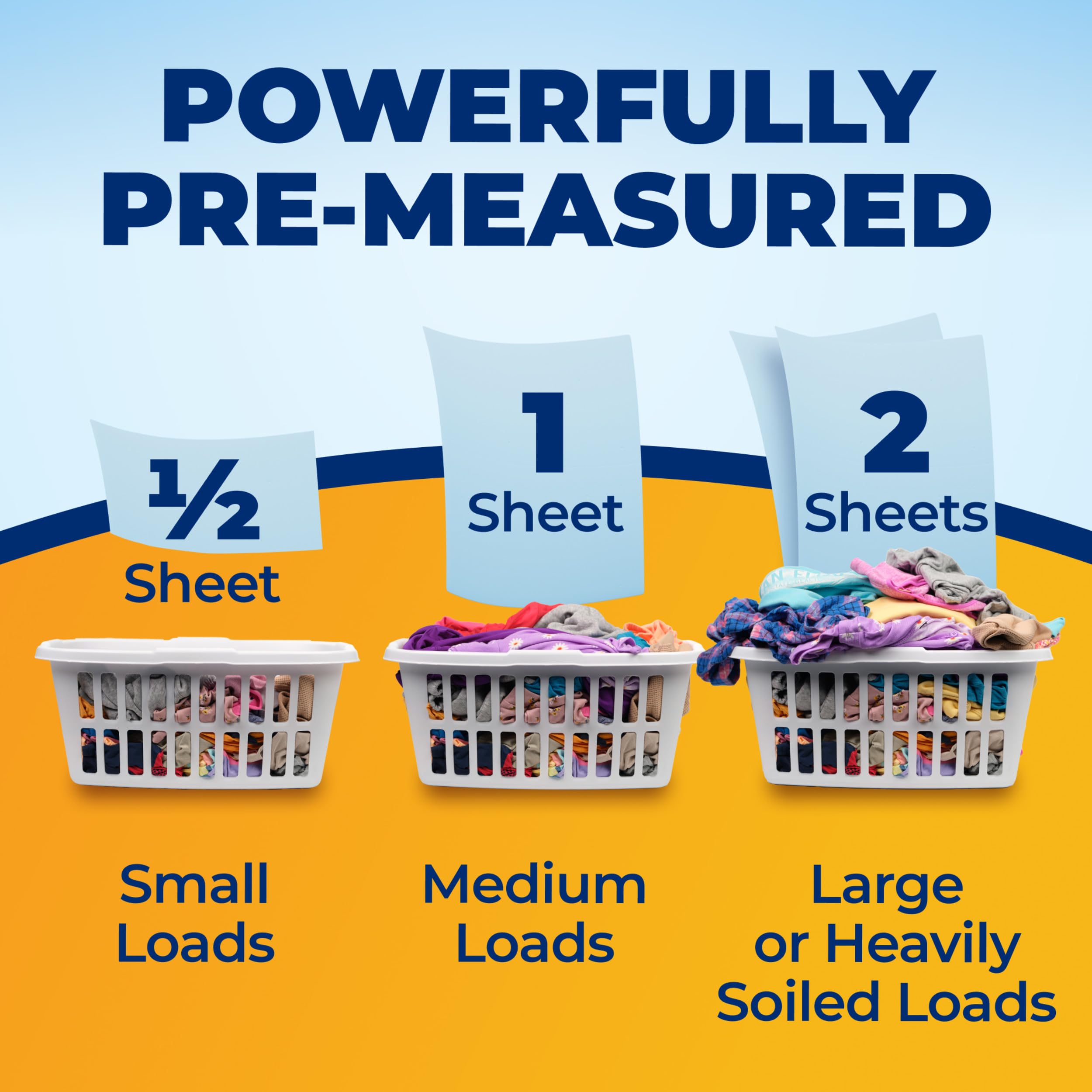Arm & Hammer Power Sheets are easy; just toss into the wash drum.