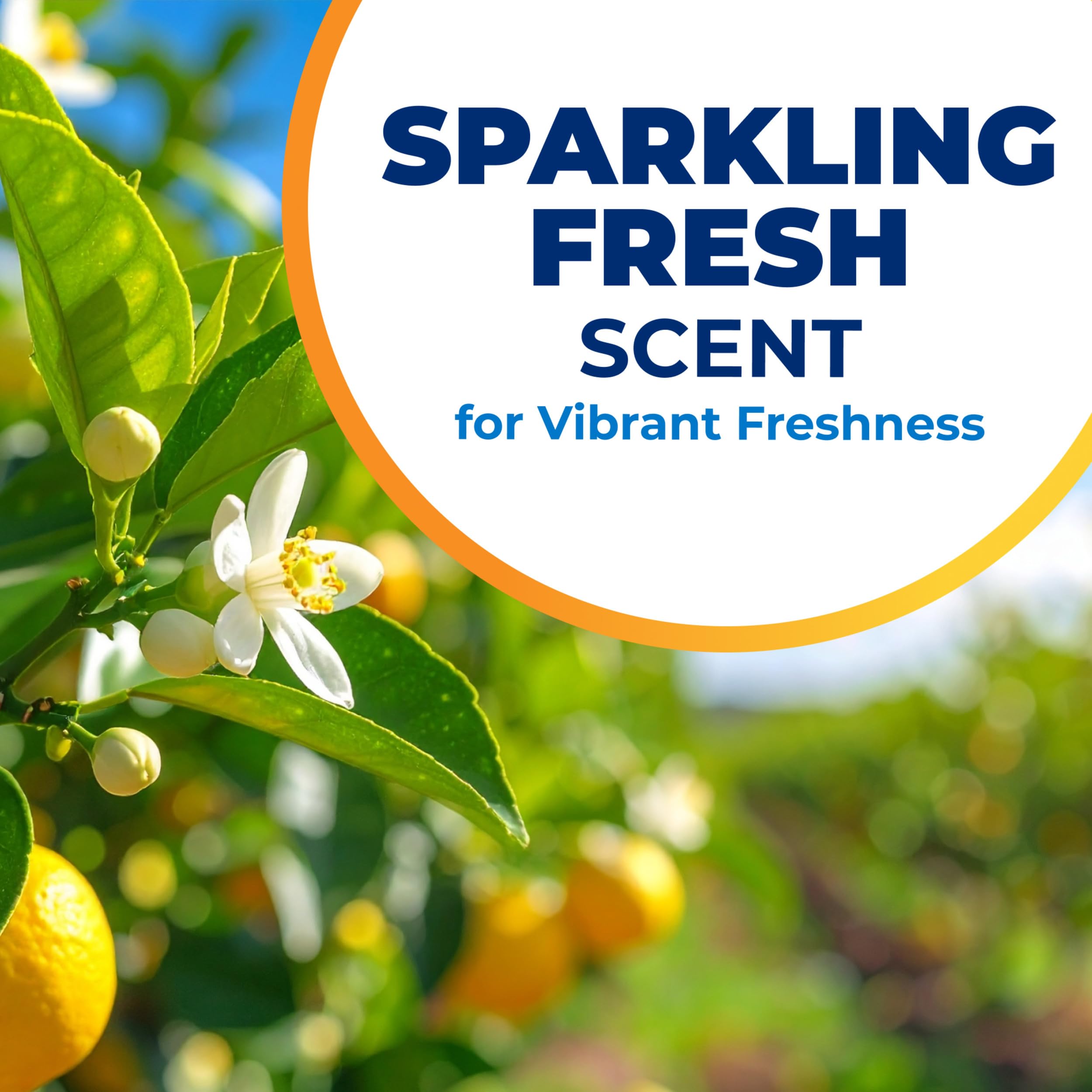 Power Sheets with Sparkling Fresh scent on clean clothes.