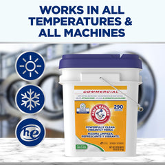 Arm & Hammer professional use for laundromats, hospitality, and healthcare settings.