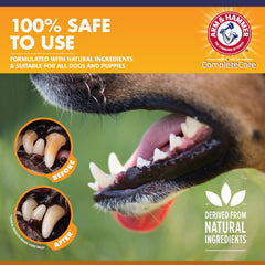 Arm & Hammer enzymatic puppy toothpaste tartar control with calcium for enamel support.