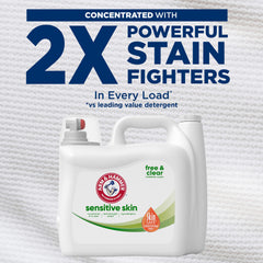 Arm & Hammer Sensitive Skin Free & Clear pour spout shows easy dosing.