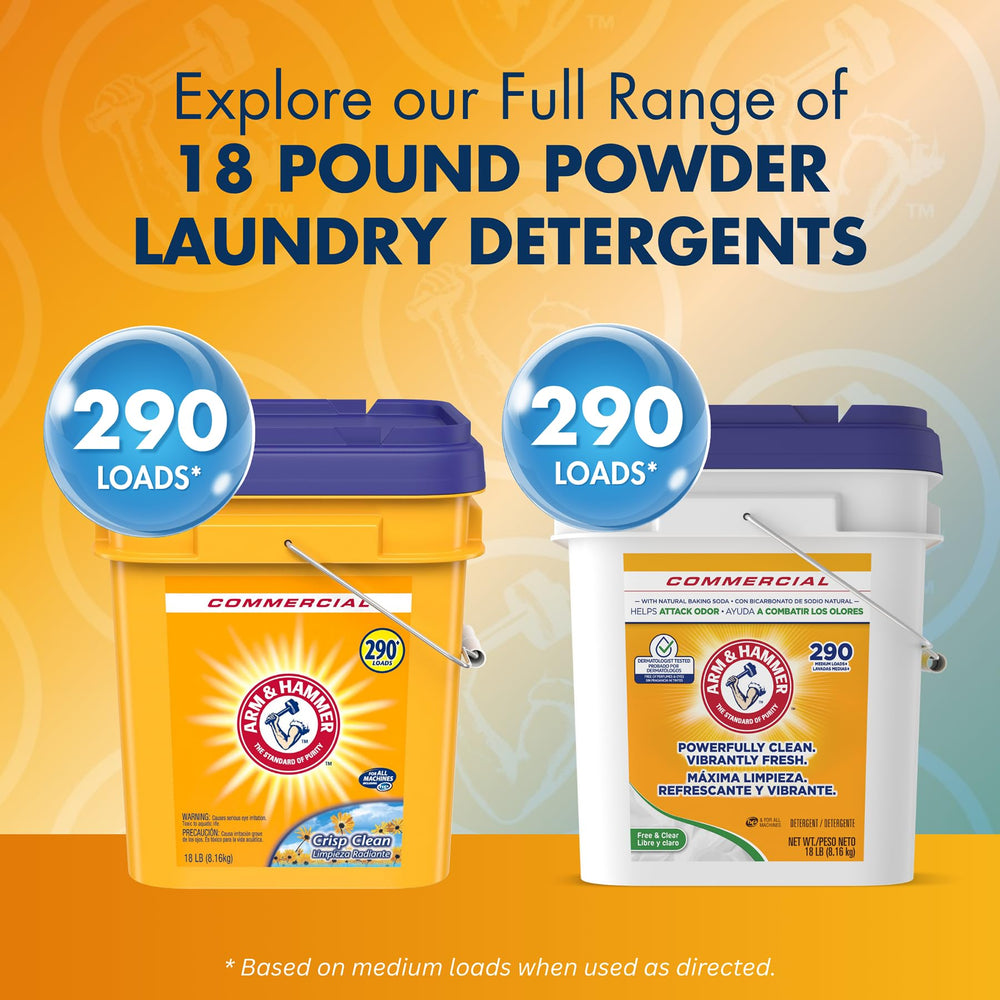 Arm & Hammer septic-safe detergent for cold-water cycles.