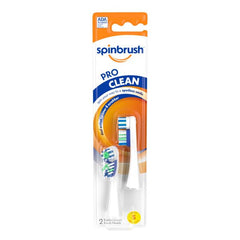 Arm & Hammer Spinbrush Pro Clean brush head close-up with soft bristles.