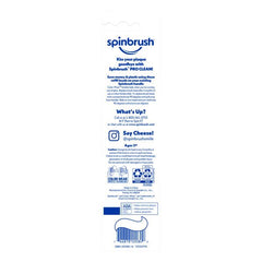 Arm & Hammer Spinbrush Pro Clean dual-action head in motion.