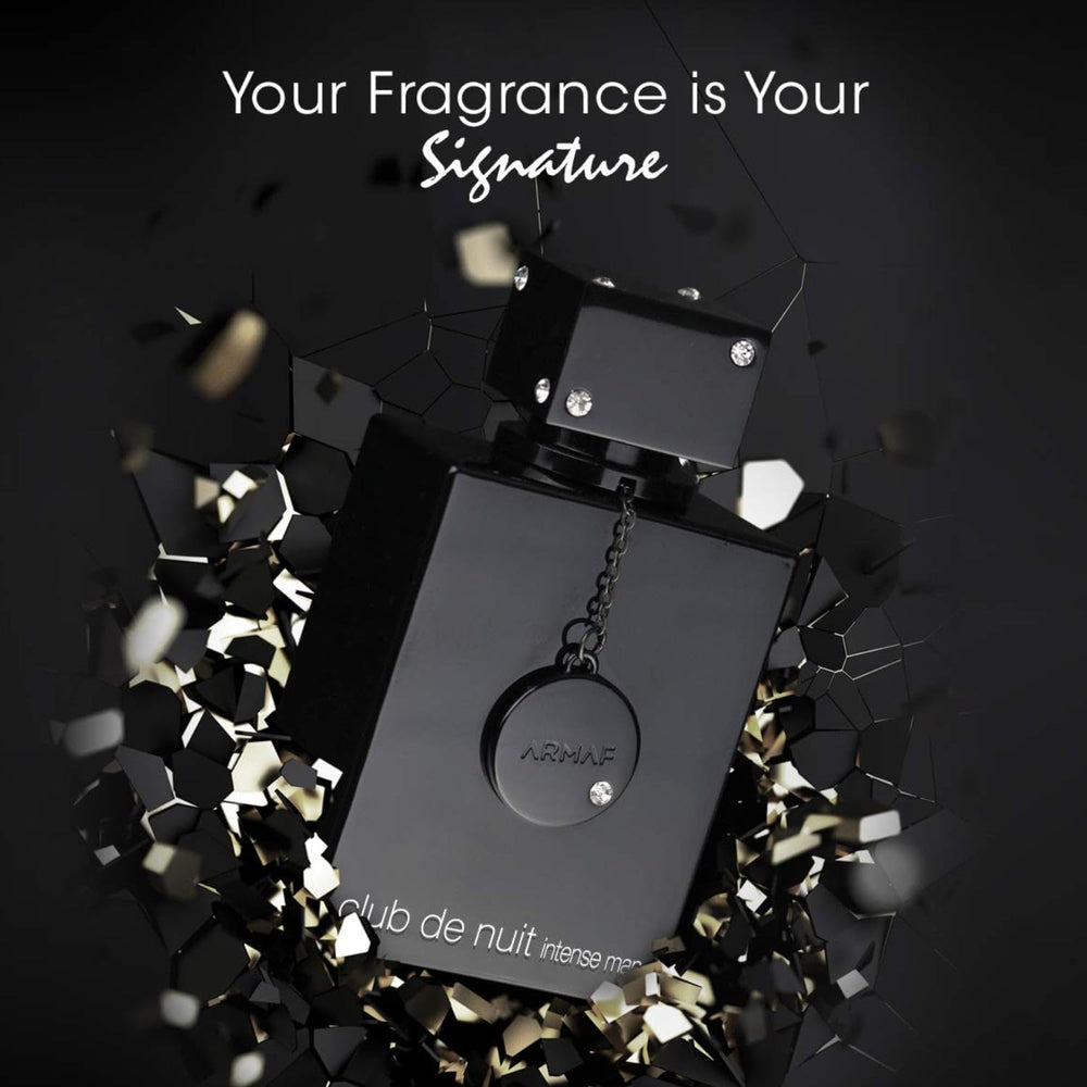 Armaf Club de Nuit Intense box packaging highlights premium presentation.
