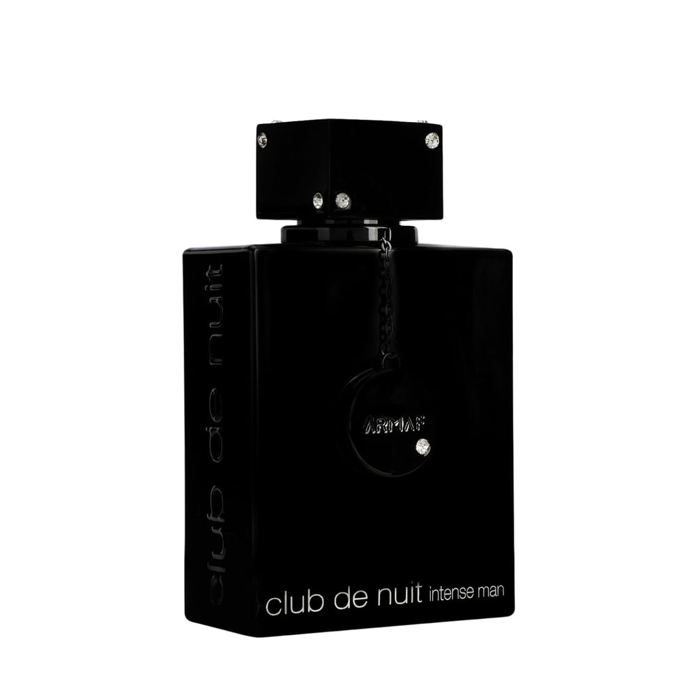 Armaf Club de Nuit Intense Man bottle side profile suggests a refined, lasting presence