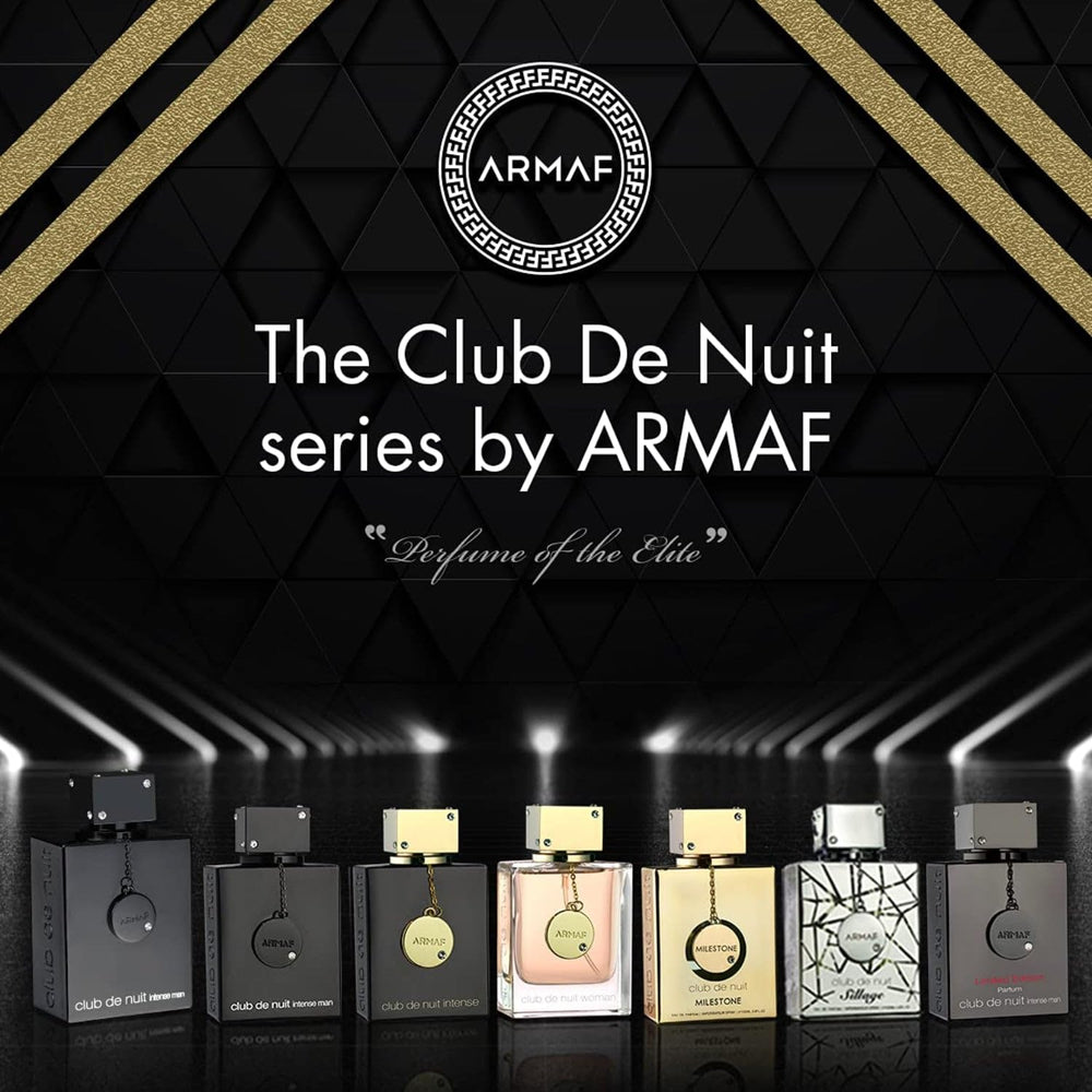 Armaf Club de Nuit Intense spray mist emphasizes easy application.