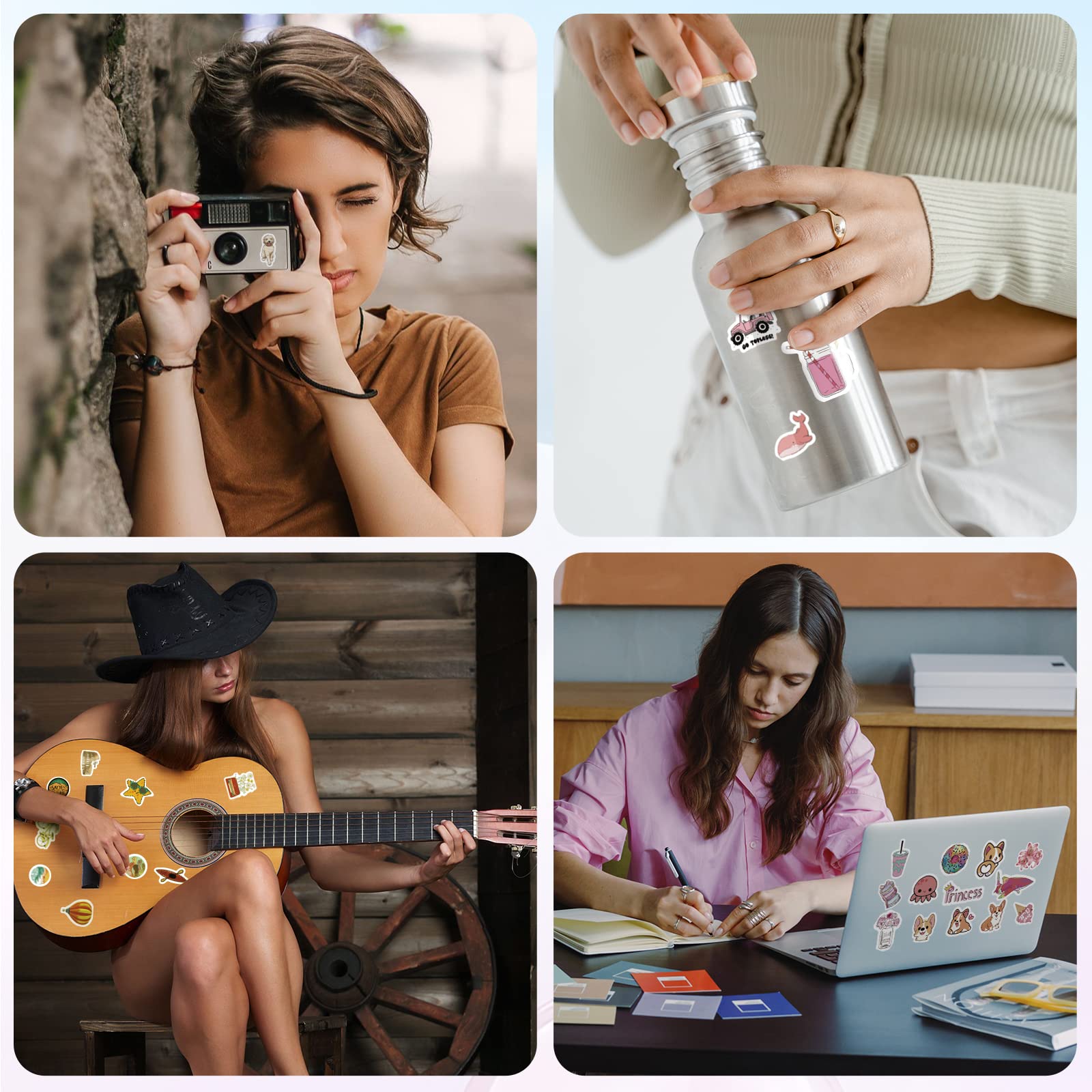 Arme 400 pcs stickers boost creativity on backpacks and diaries.