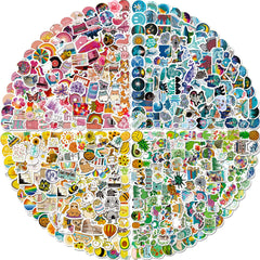 Arme Stickers Pack 400 PCS on water bottle, waterproof and long-lasting.