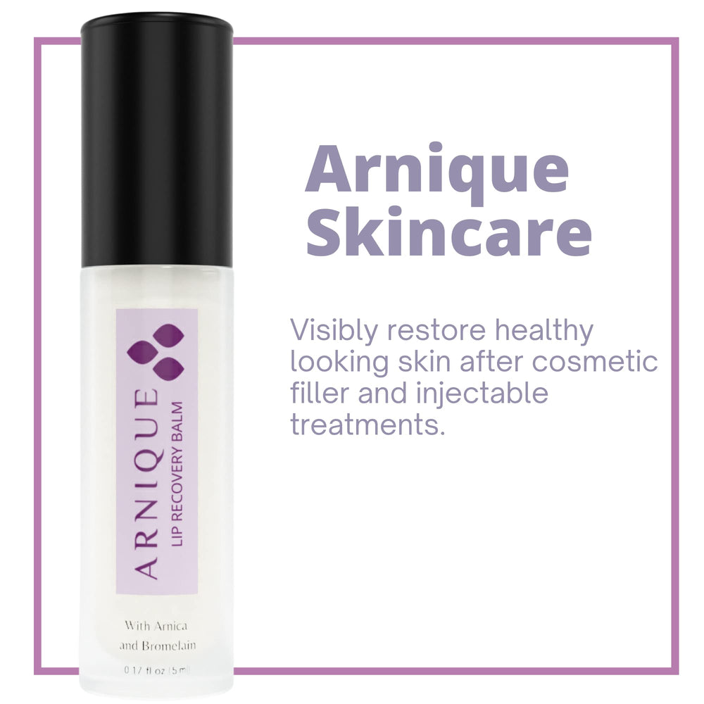 Arnique Post-treatment lip care scene suggests soothing daily ritual after injections.