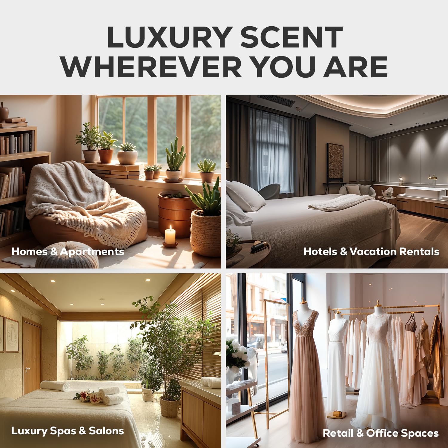 AROMA COUNTRY Ritzy Luxury Hotel Diffuser Oil bottle-setup for hotel-grade ambiance.