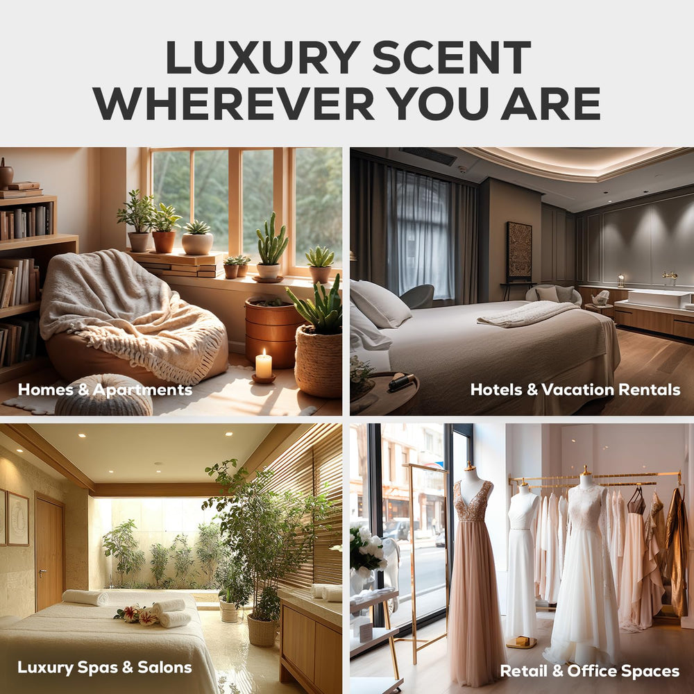 AROMA COUNTRY Ritzy Luxury Hotel Diffuser Oil bottle-setup for hotel-grade ambiance.
