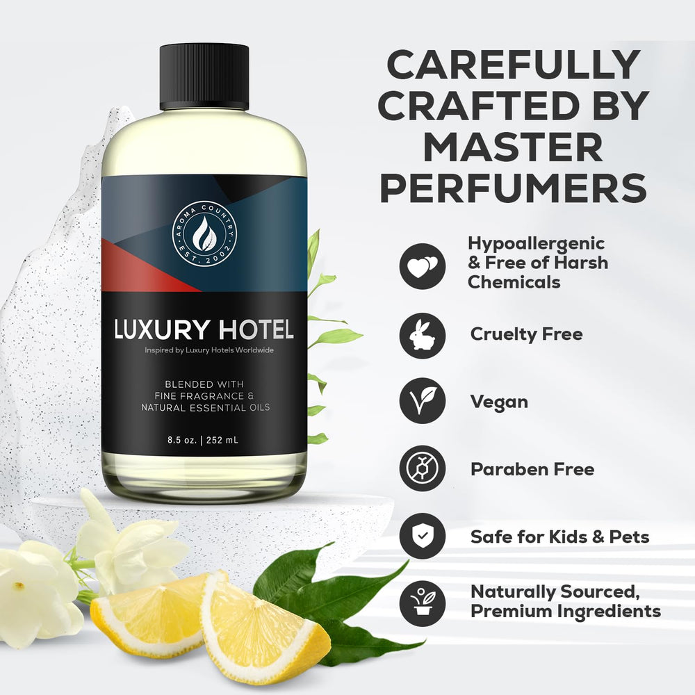 AROMA COUNTRY Ritzy Luxury Hotel Diffuser Oil refill-pack for home or office.