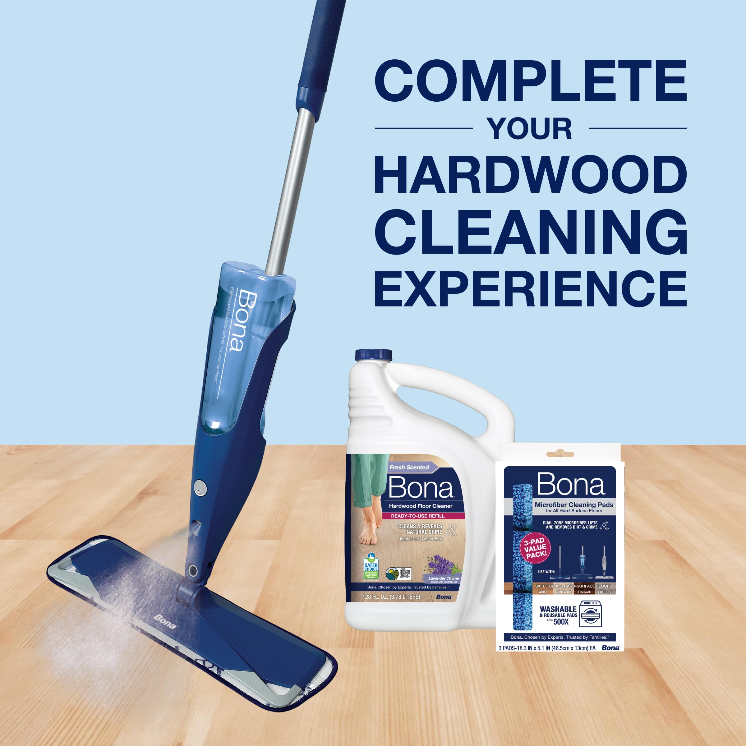 Aromatic Lavender Thyme blend releases lavender and lemon notes during cleaning.