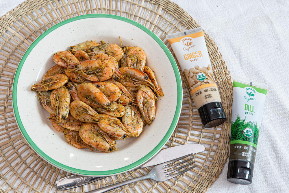 Back-of-pack view highlighting organic, non-GMO, gluten-free, vegan ingredients.