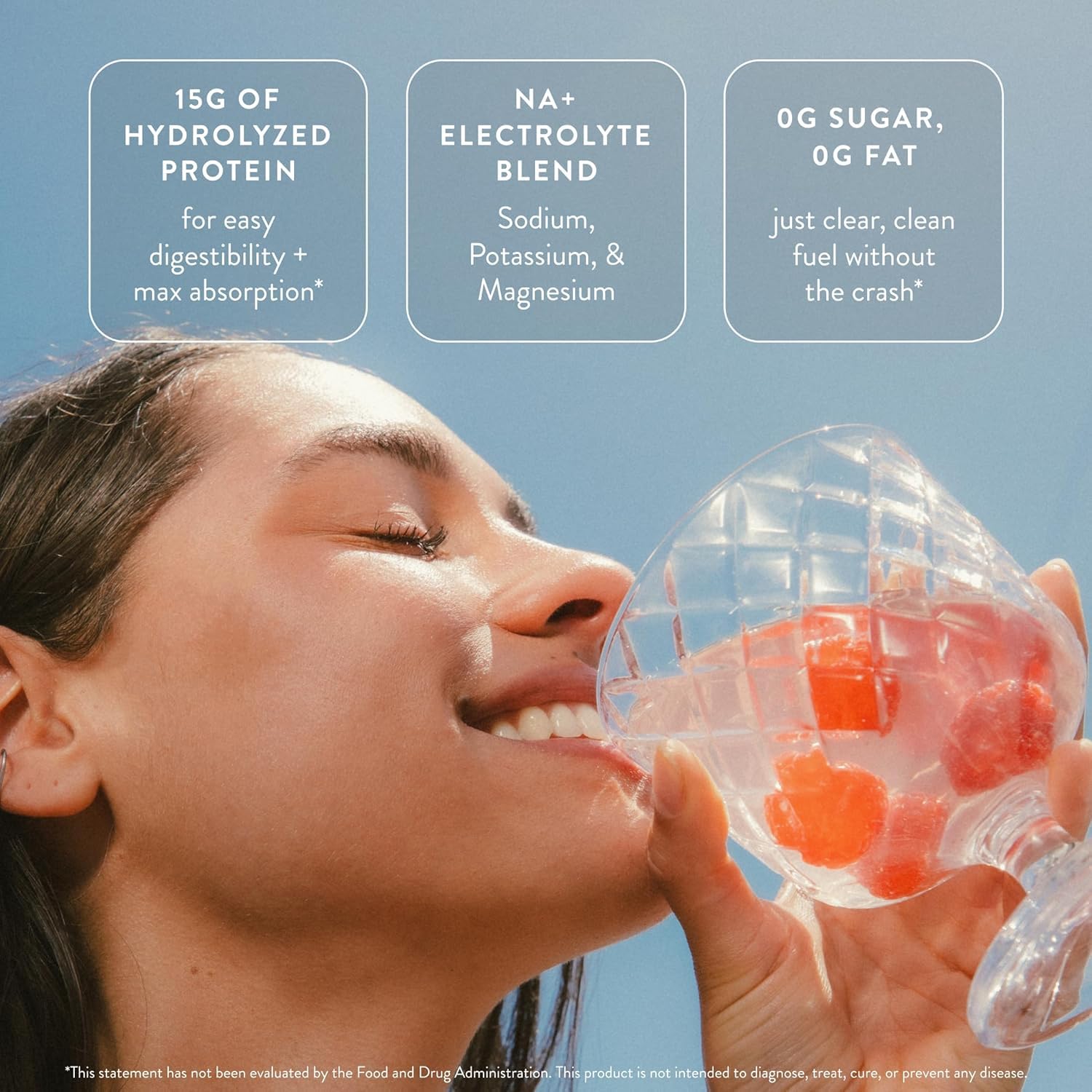 Arrae Clear Protein with electrolytes supports hydration during workouts.