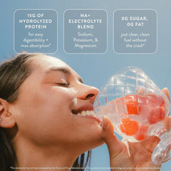 Arrae Clear Protein with electrolytes supports hydration during workouts.