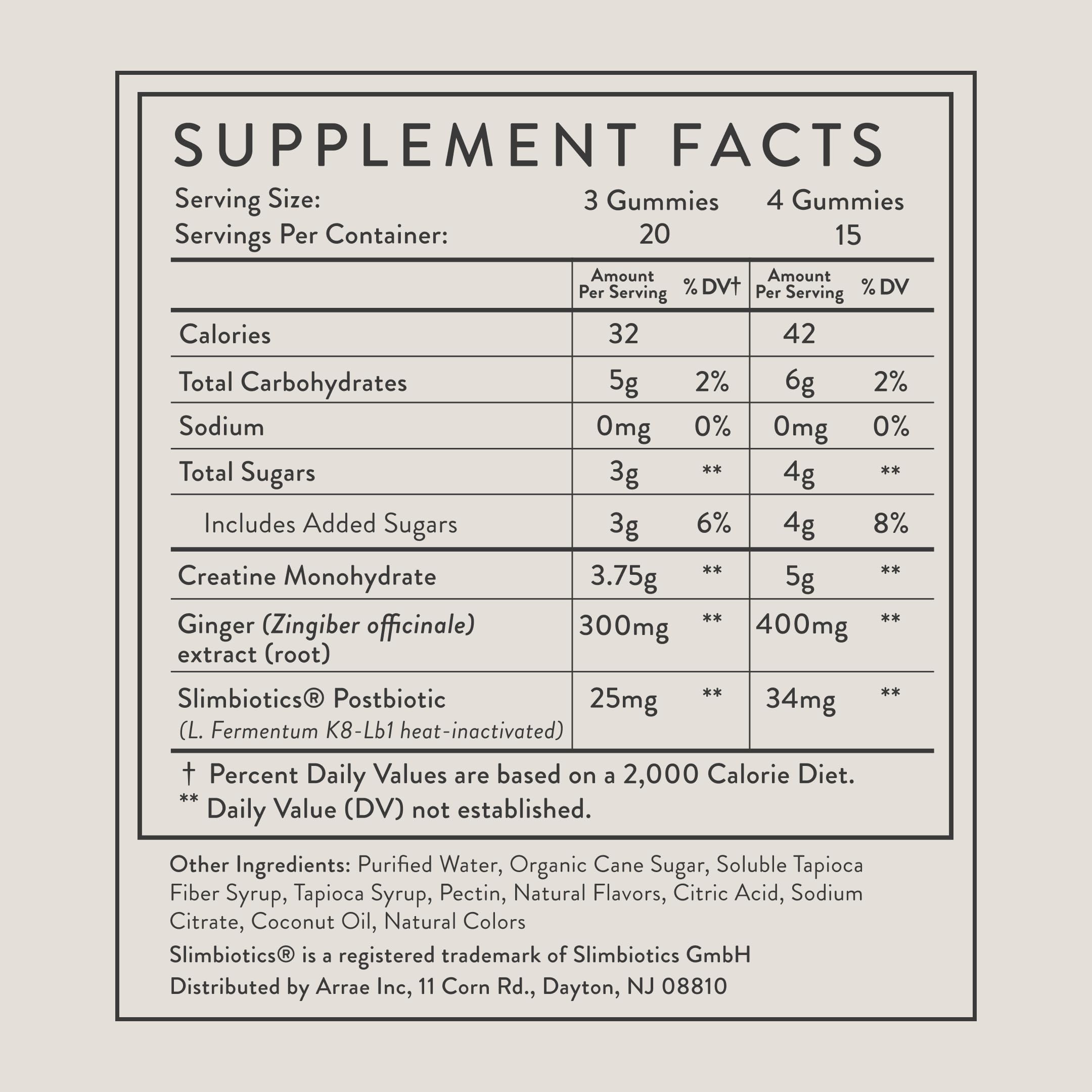 Arrae Tone Gummies premium seal and label details signaling quality.