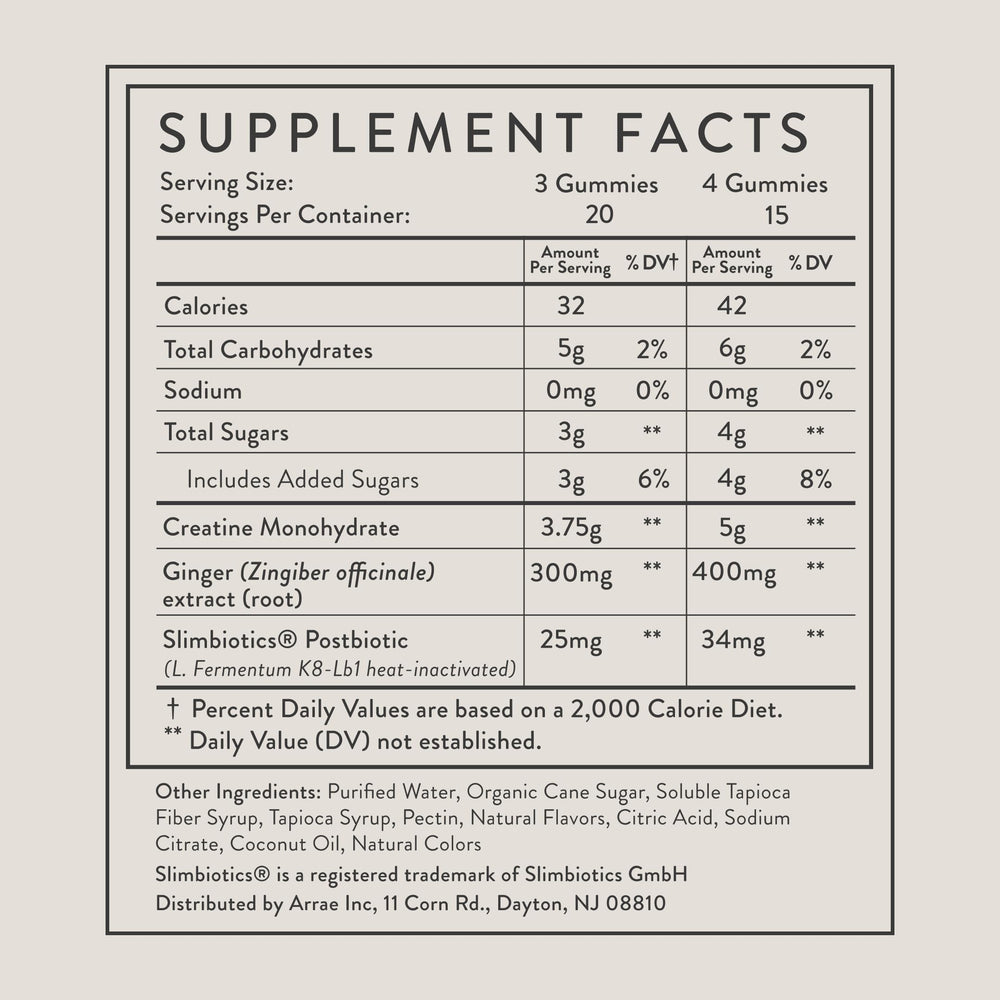 Arrae Tone Gummies premium seal and label details signaling quality.