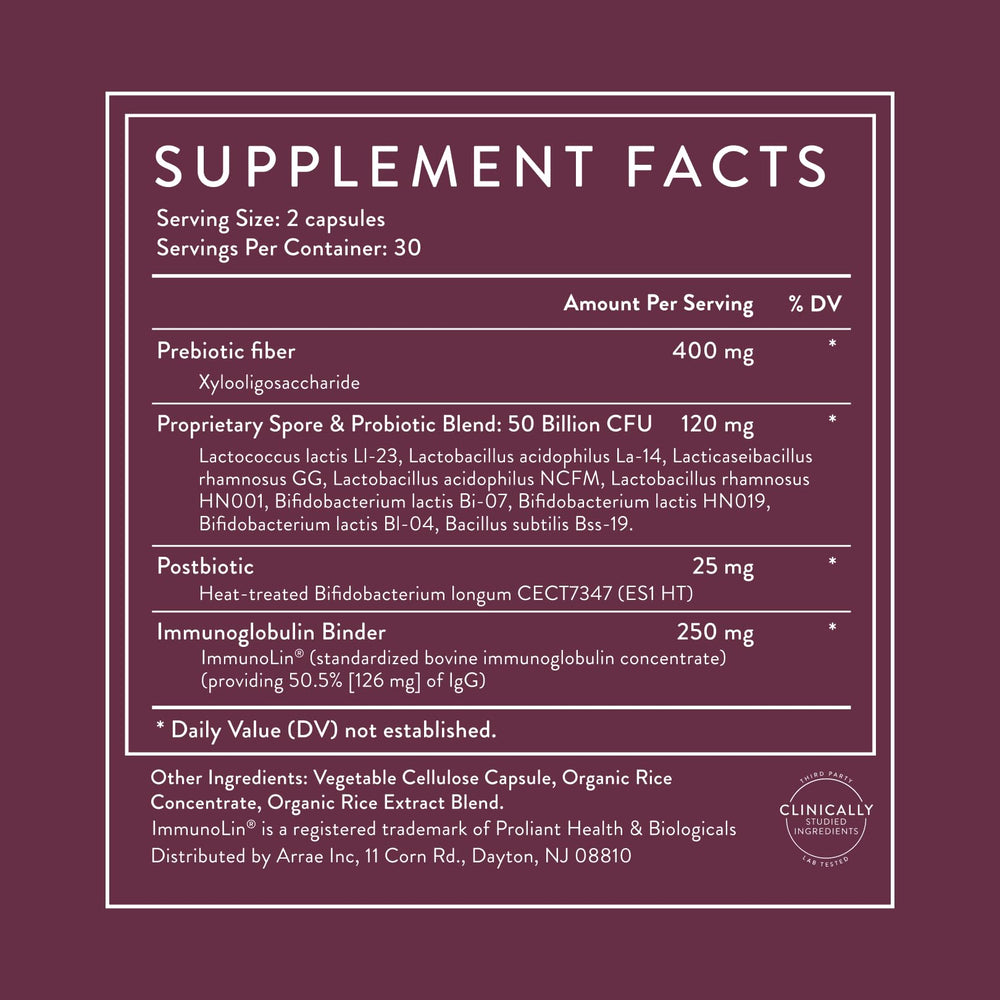 Arrae Tribiotic skin and brain support concept with moisture and clarity.