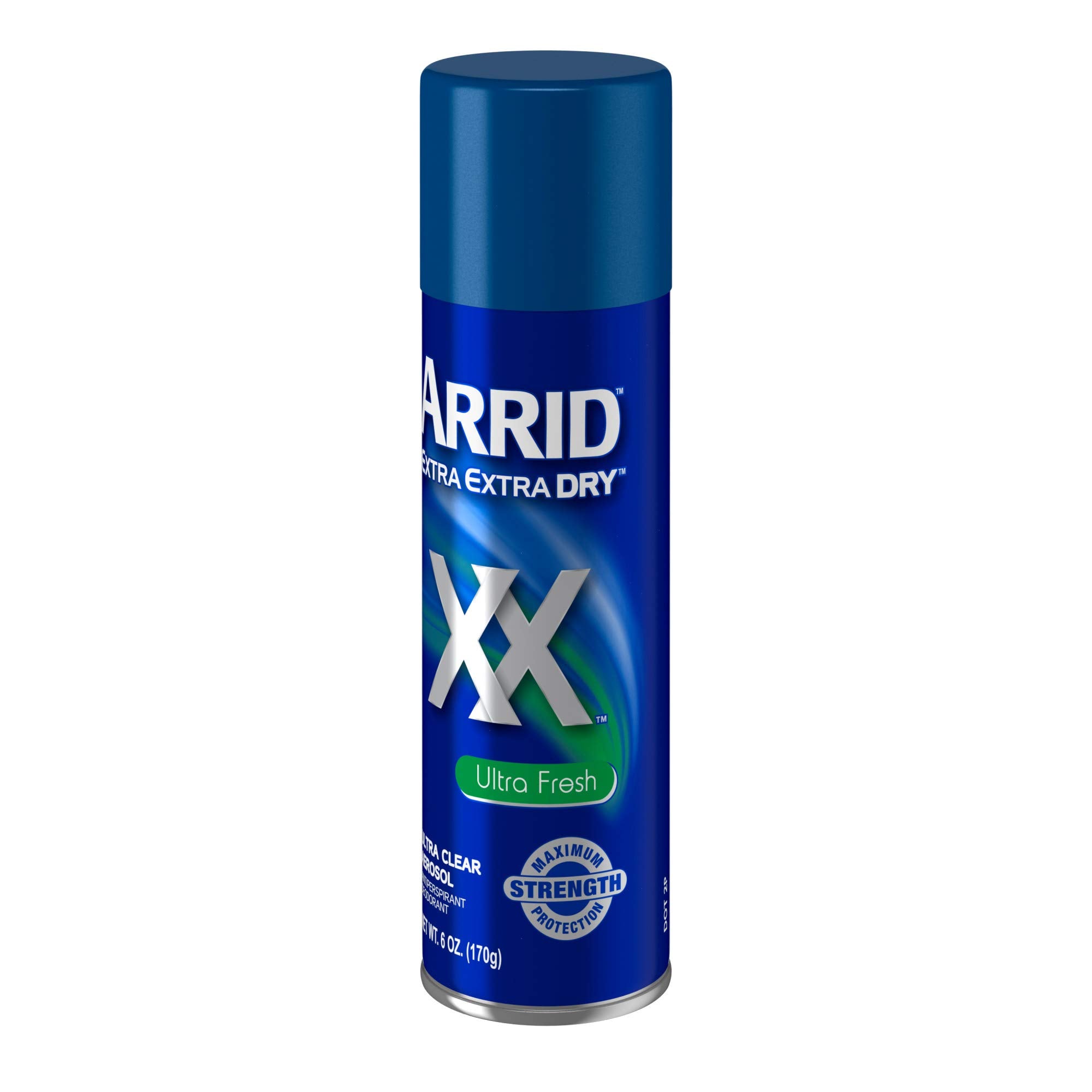 Arrid XX Dry Ultra Fresh iconic 85+ years badge signals trusted heritage.