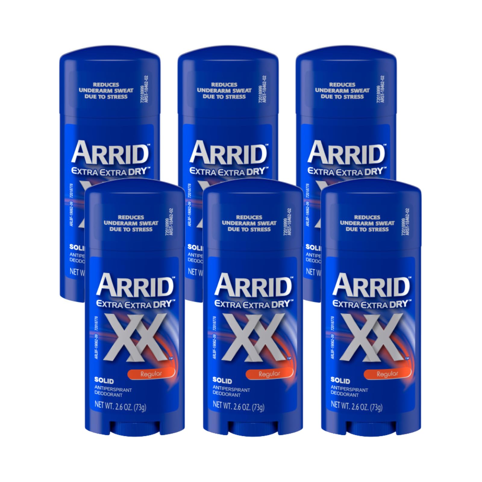 Arrid XX Extra Extra Dry solid bottle delivers long-lasting protection for busy days.