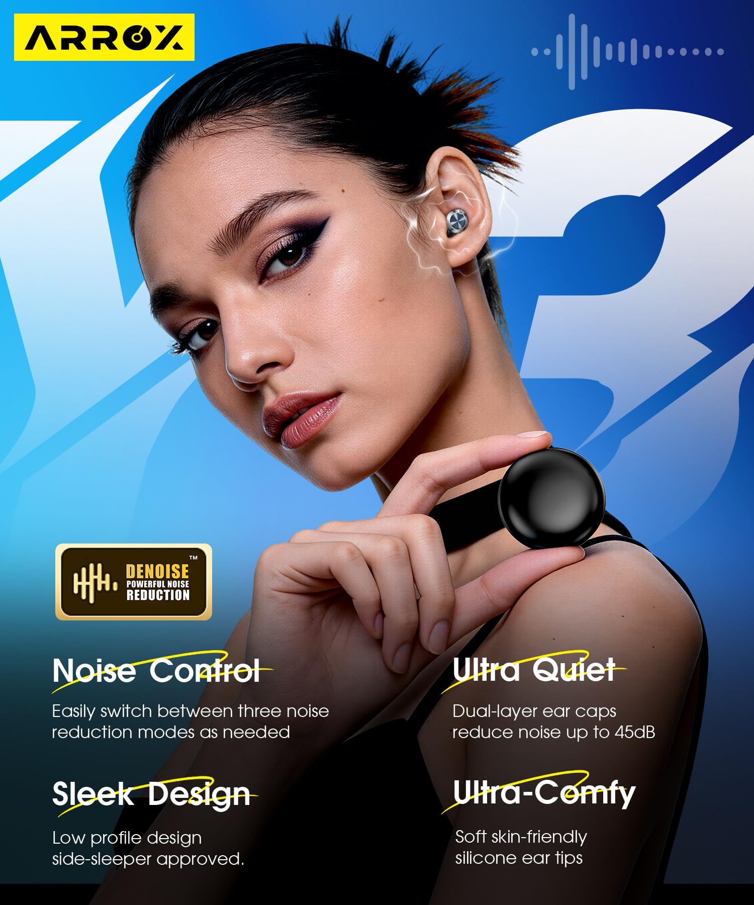 ARROX dual-layer earplugs deliver stronger noise reduction for sensitive environments.