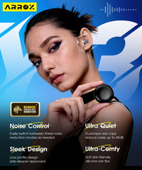 ARROX dual-layer earplugs deliver stronger noise reduction for sensitive environments.