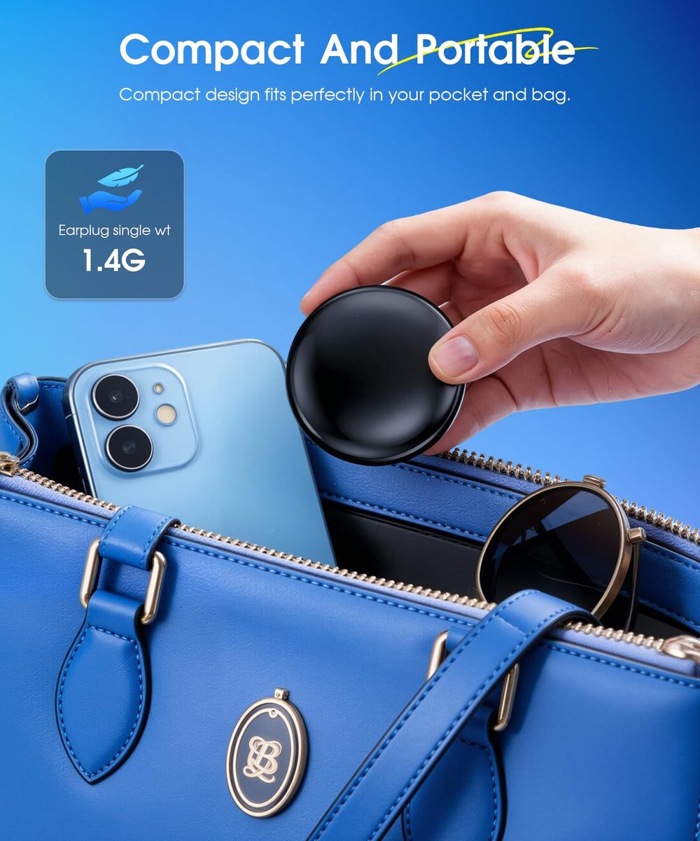 ARROX portable storage case with lanyard keeps earplugs handy.
