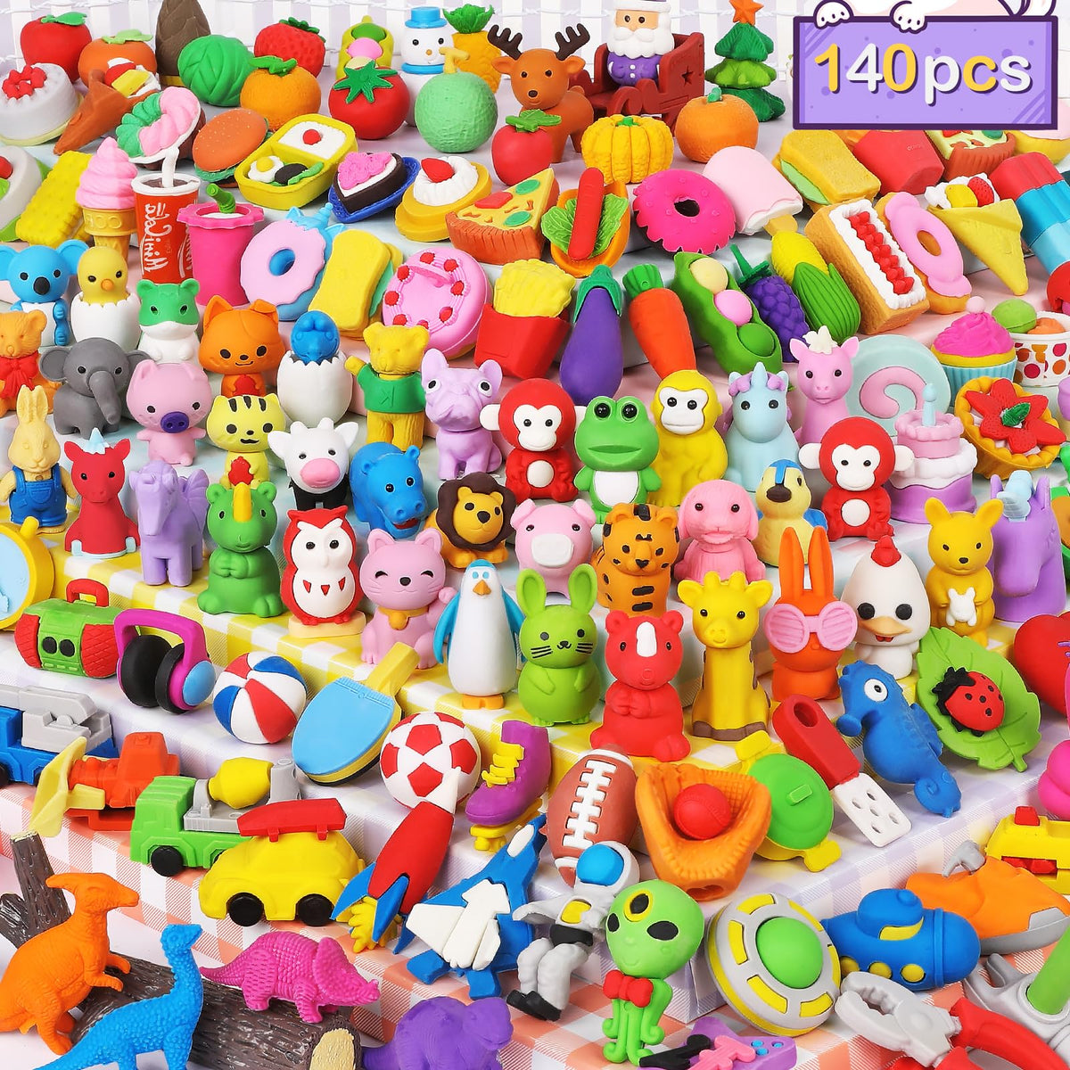Arscniek panda animal erasers showcase playful realism for classroom rewards.