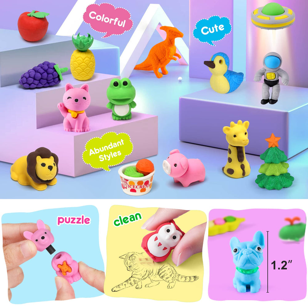 Arscniek Easter egg filler erasers add tiny seasonal surprises.