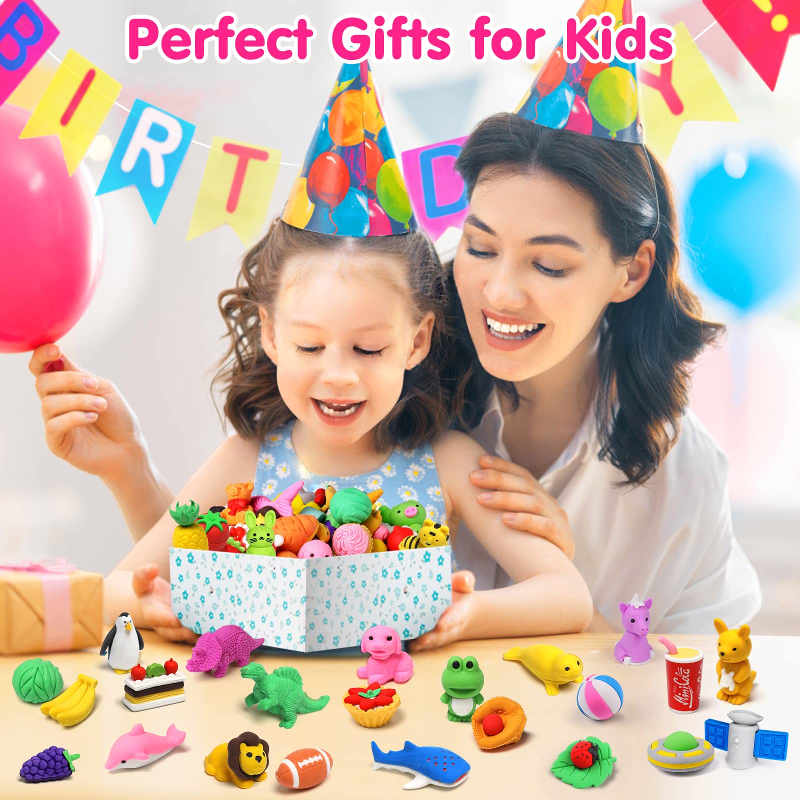 Arscniek goodie bags erasers present a charming stocking stuffer option.