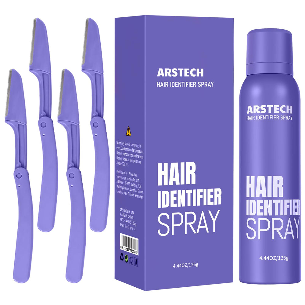 Arstech Dermaplane Razor Kit for facial shaving shown in action for smooth skin.
