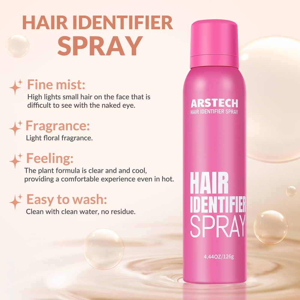 Arstech Four-pack Face Shavers shown with non-slip grip for precise shaving.