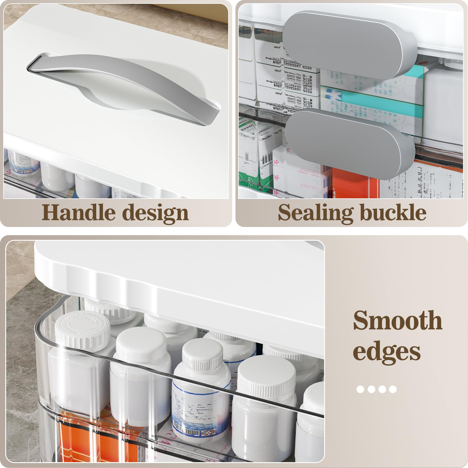 ARSTPEOE lid with reinforced buckle keeping contents secure