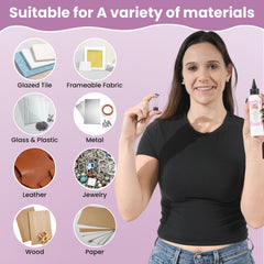 Art Glitter Glue dries clear for seamless professional finish