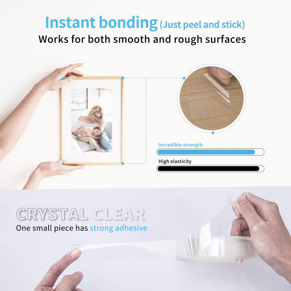 Art3d removable and residue-free tape for easy reuse