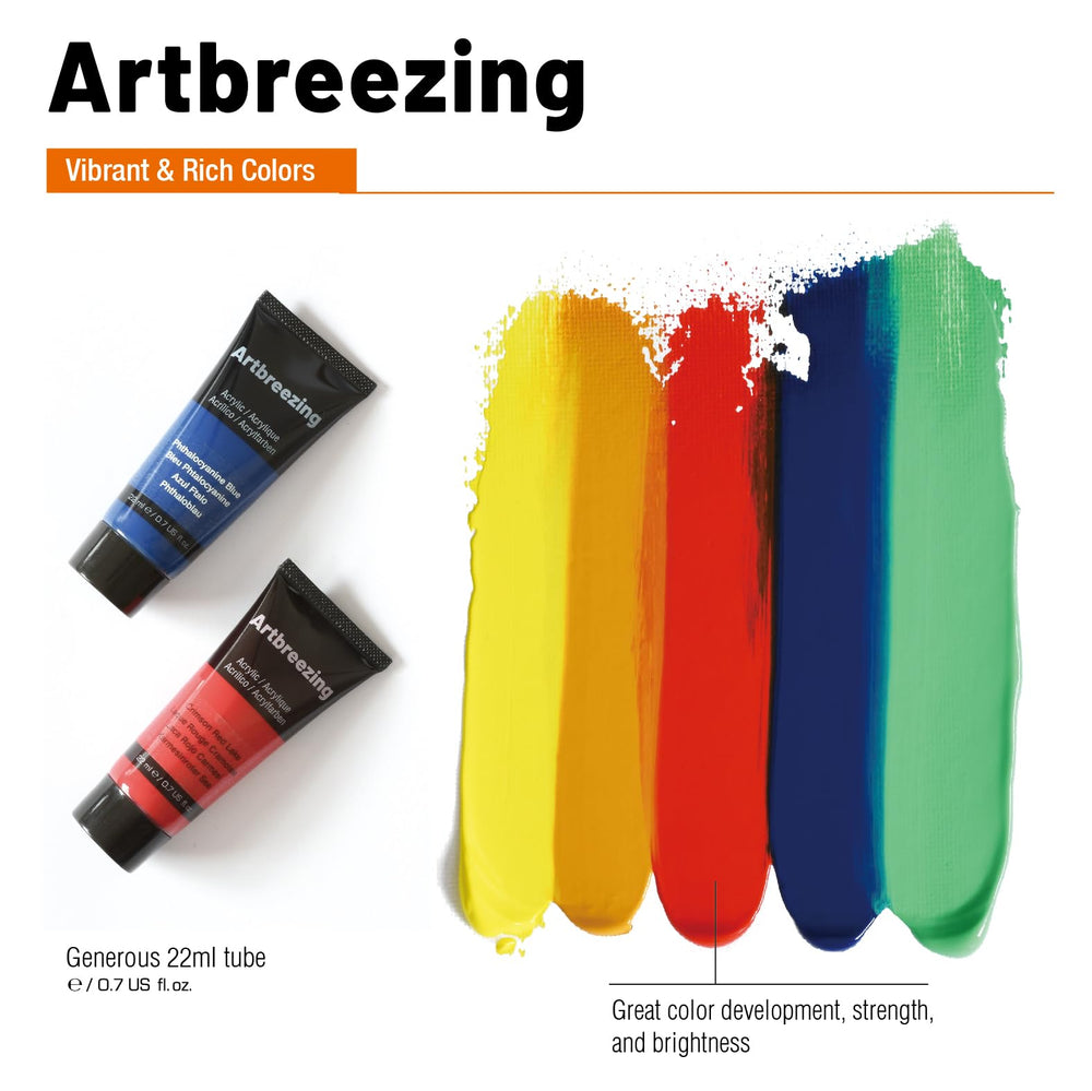 Artbreezing vivid colors on canvas for bold expression and color development