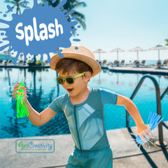 ArtCreativity octopus water ball squeeze action shoots water, promoting fine motor engagement.