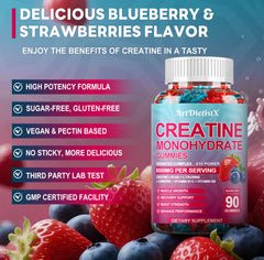 ArtDietistX Gummies nutrition label close-up highlighting multi-nutrient blend.
