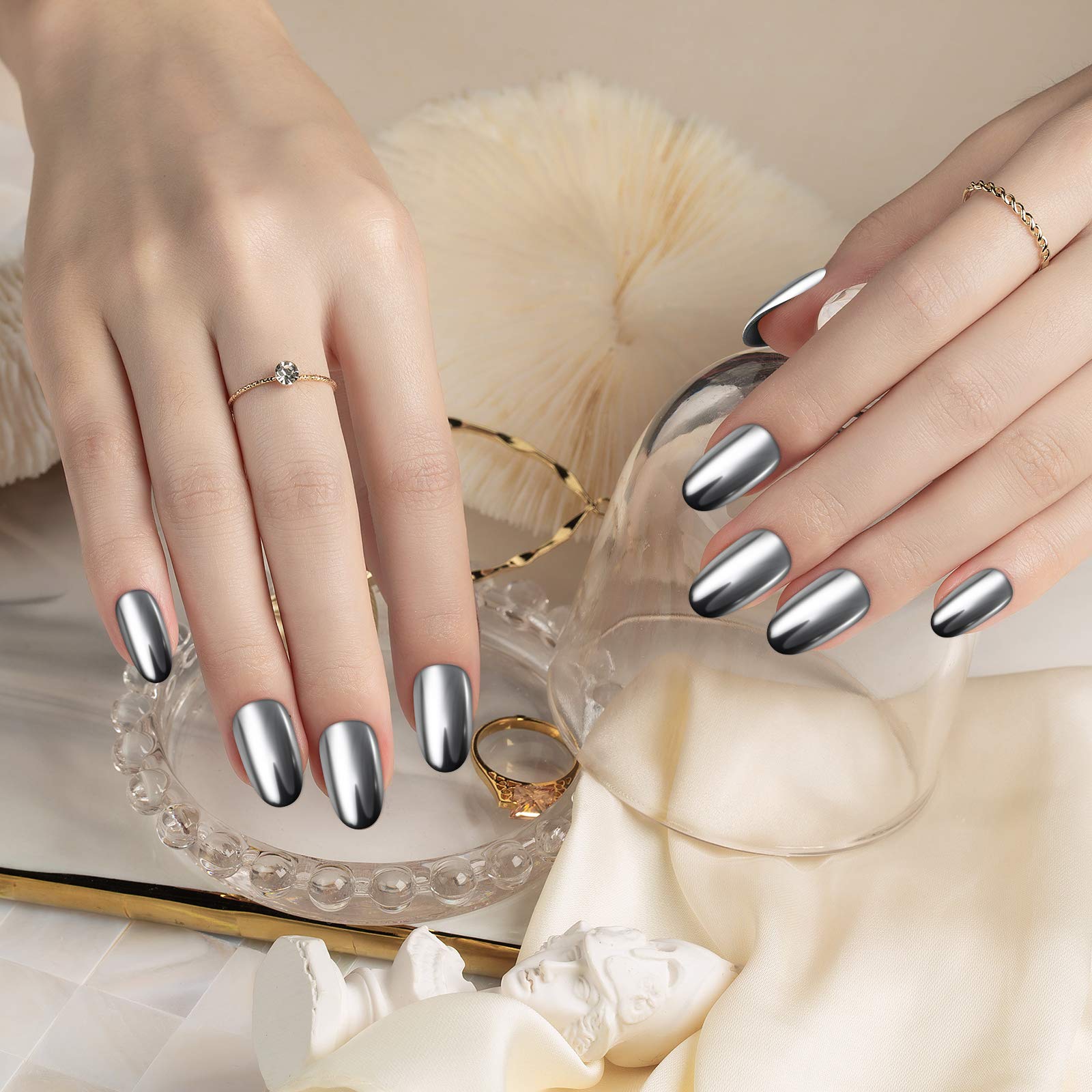 Artdone easy application demo on nail sample with no wipe top coat