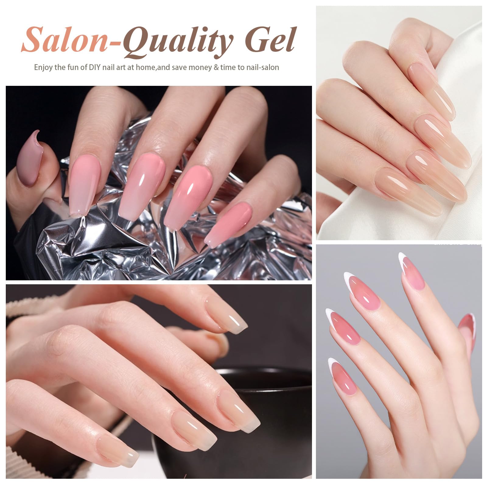 Artdone gel polishes enabling layered gradients and depth