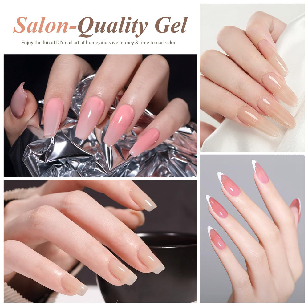 Artdone gel polishes enabling layered gradients and depth