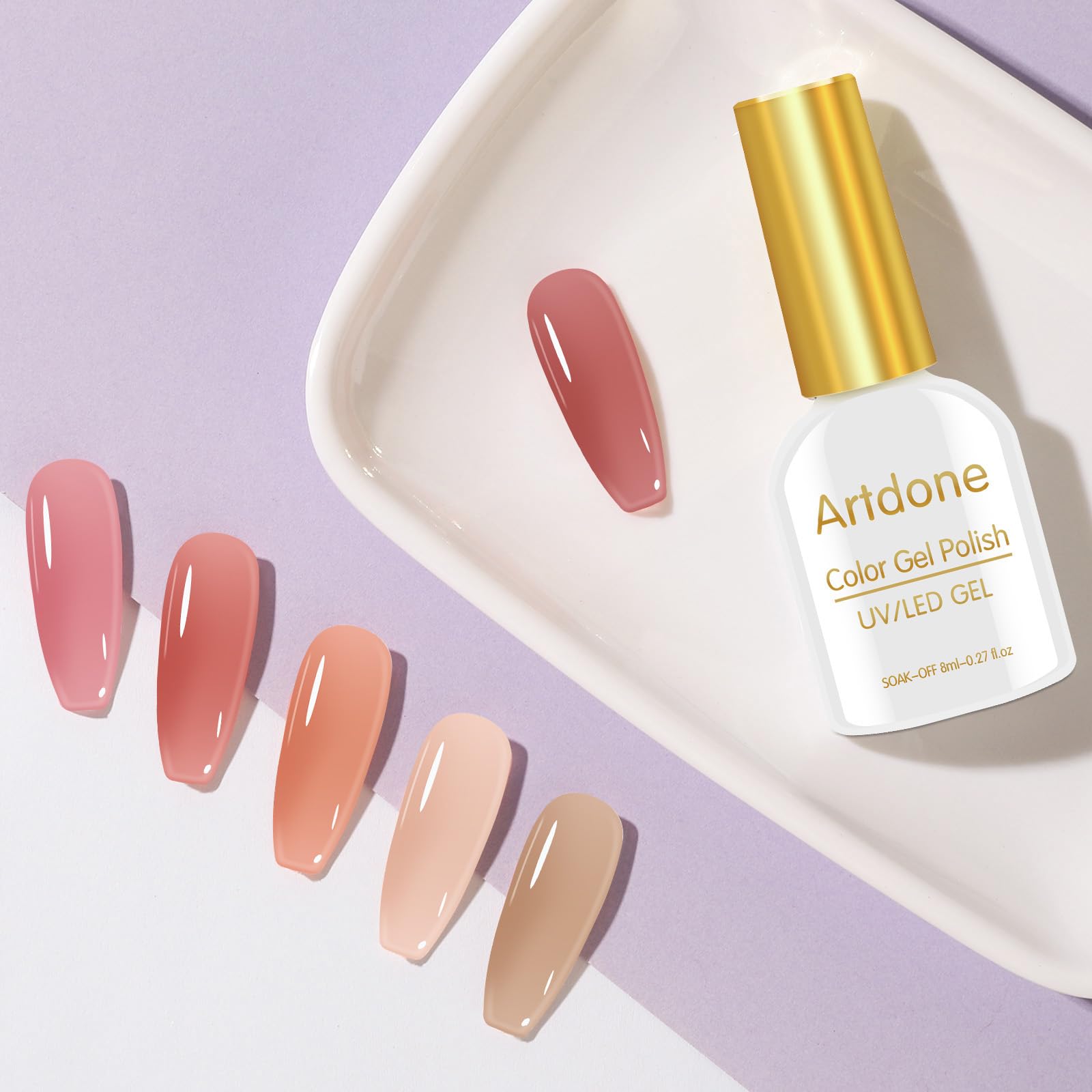 Artdone six-swatch kit versatile for daily nails and holidays