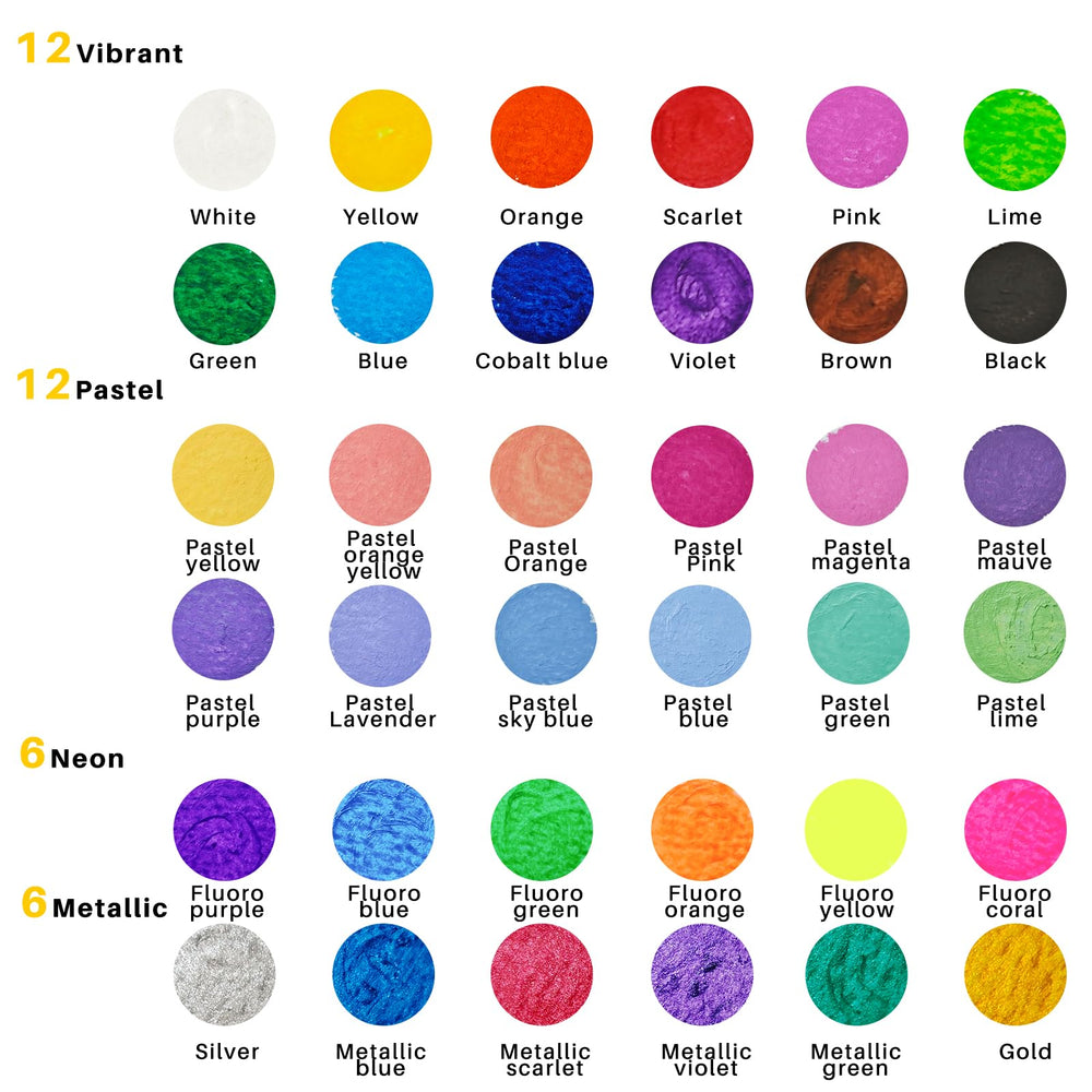 Artecho Tempera Paint Sticks apply smoothly on paper for quick, vibrant color.